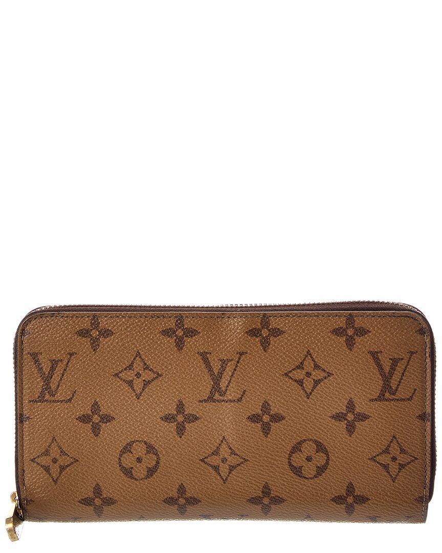 Pre-Owned Louis Vuitton Brown Monogram Reversed Ab Zippy (Authentic Pre-Loved)