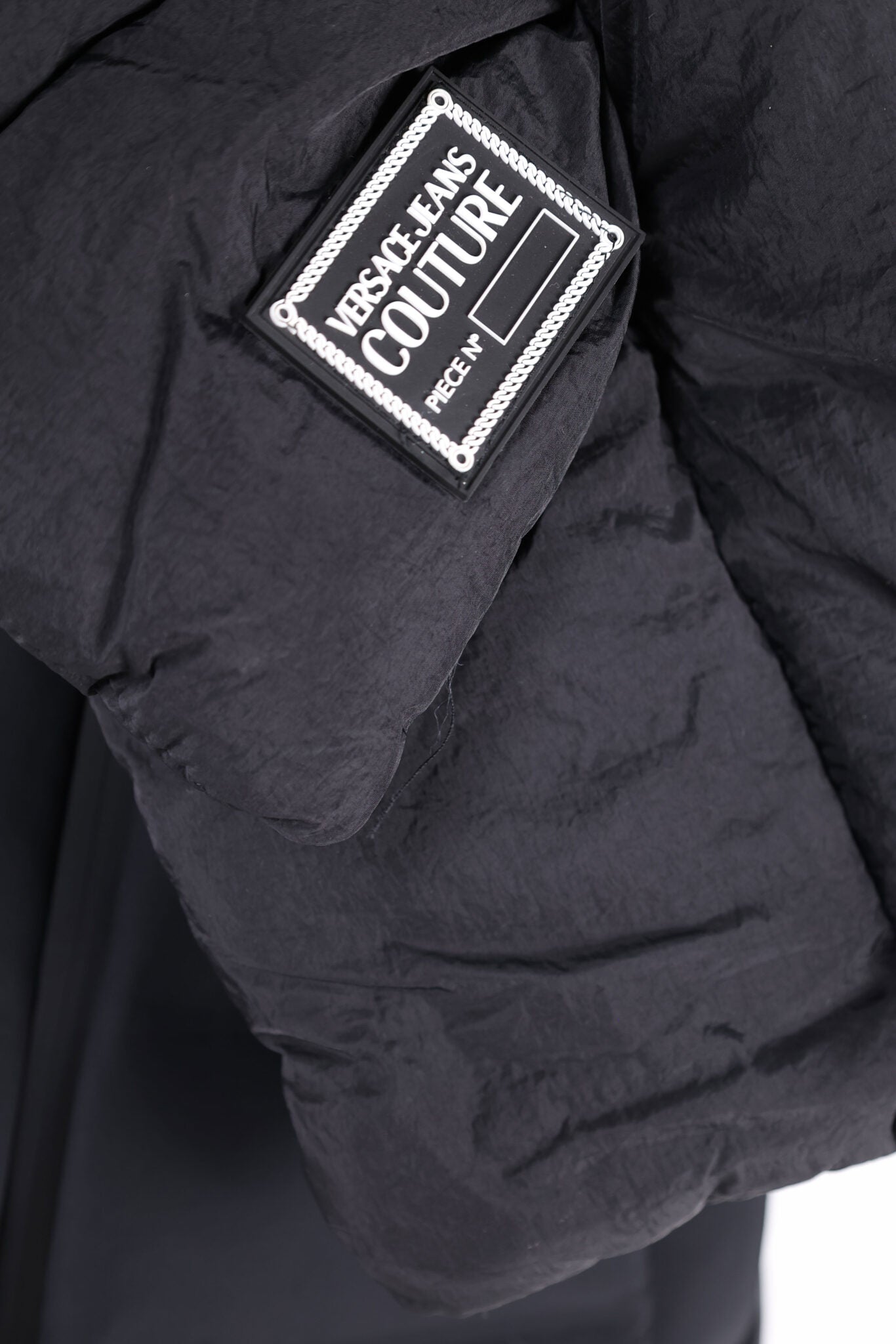 Versace Jeans Couture Signature Black Puffer Mens Scarf