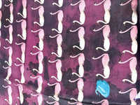 Versace Jeans Couture Plum Multicolor Silk Print Scarf