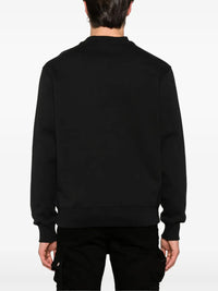 Versace Jeans Couture Black/Gold Cotton Mens Baroque Screen-printed sweatshirt