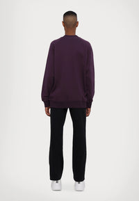 Versace Jeans Couture Plum Cotton Mens Signature Statement Print Hoodie