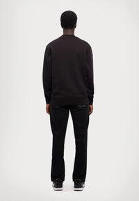 Versace Jeans Couture Black/Gold Cotton Mens Foil Medallion Logo sweatshirt