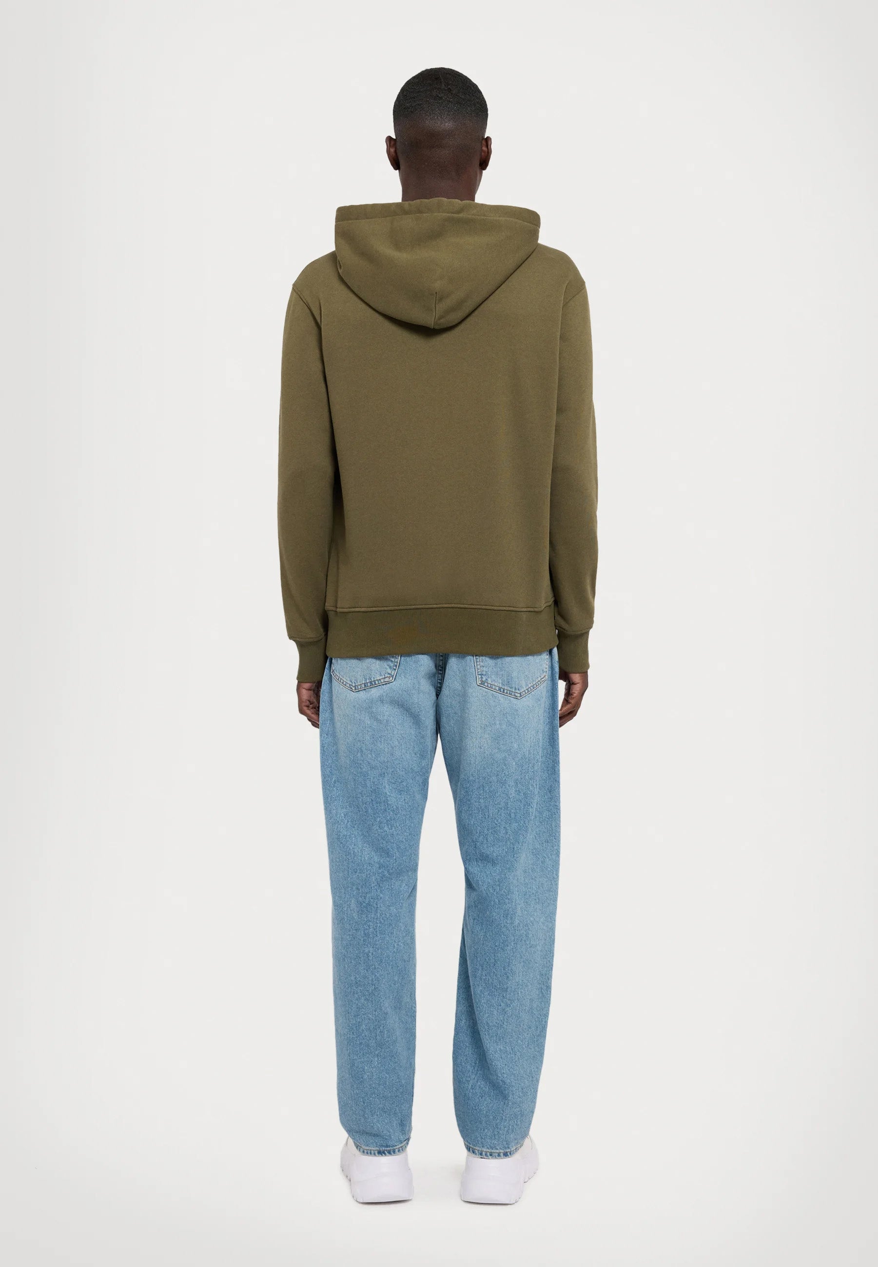 Versace Jeans Couture Olive Cotton Mens Pink Chain Printed Hoodie