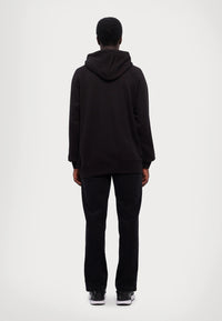 Versace Jeans Couture Black Cotton Mens Eagle Chain Print Hoodie