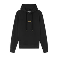 Versace Jeans Couture Black Cotton Mens Metallic Chest Logo Hoodie