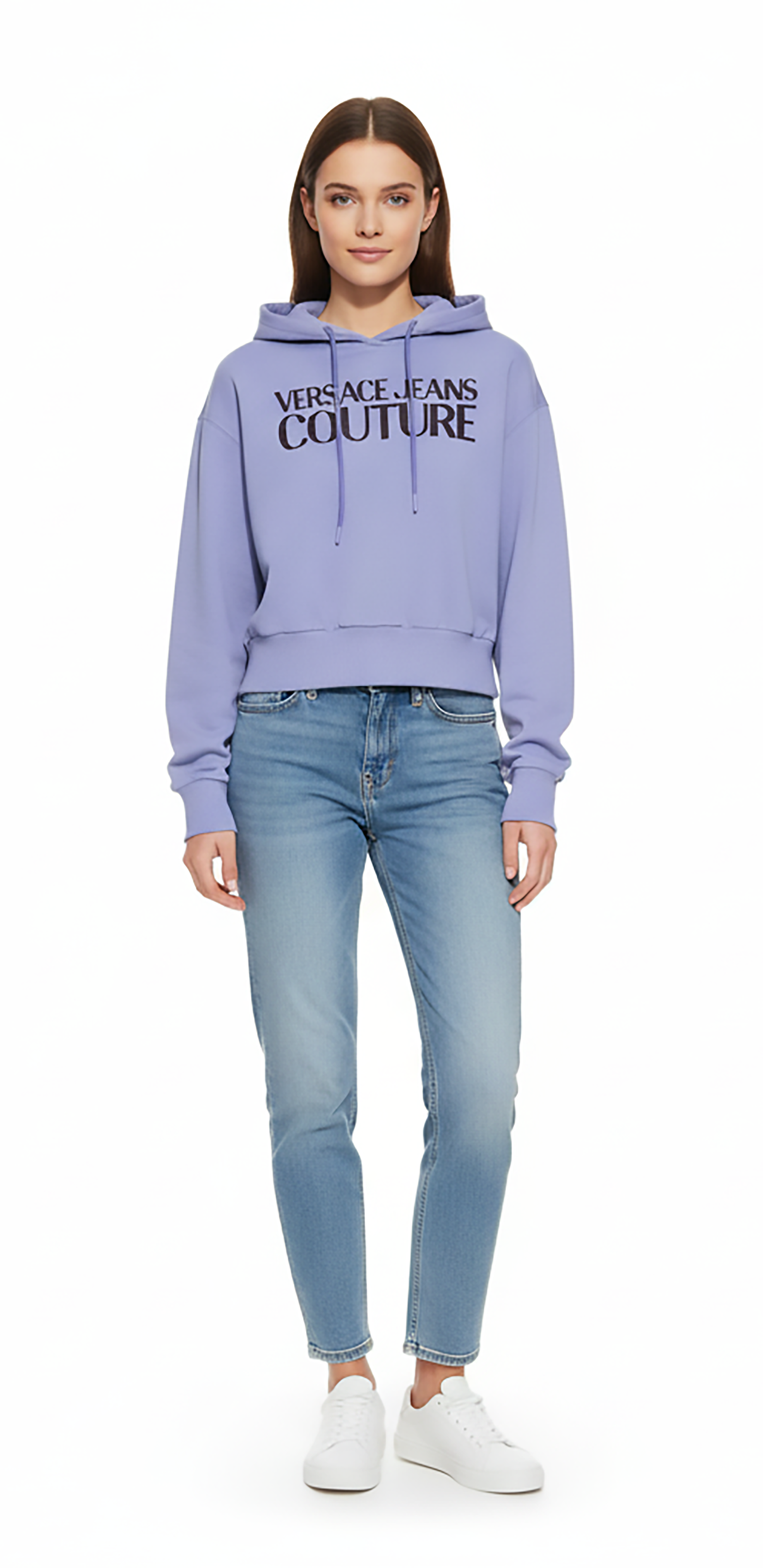 Versace Jeans Couture Twilight Signature Screen Printed Womens Sweatshirt-
