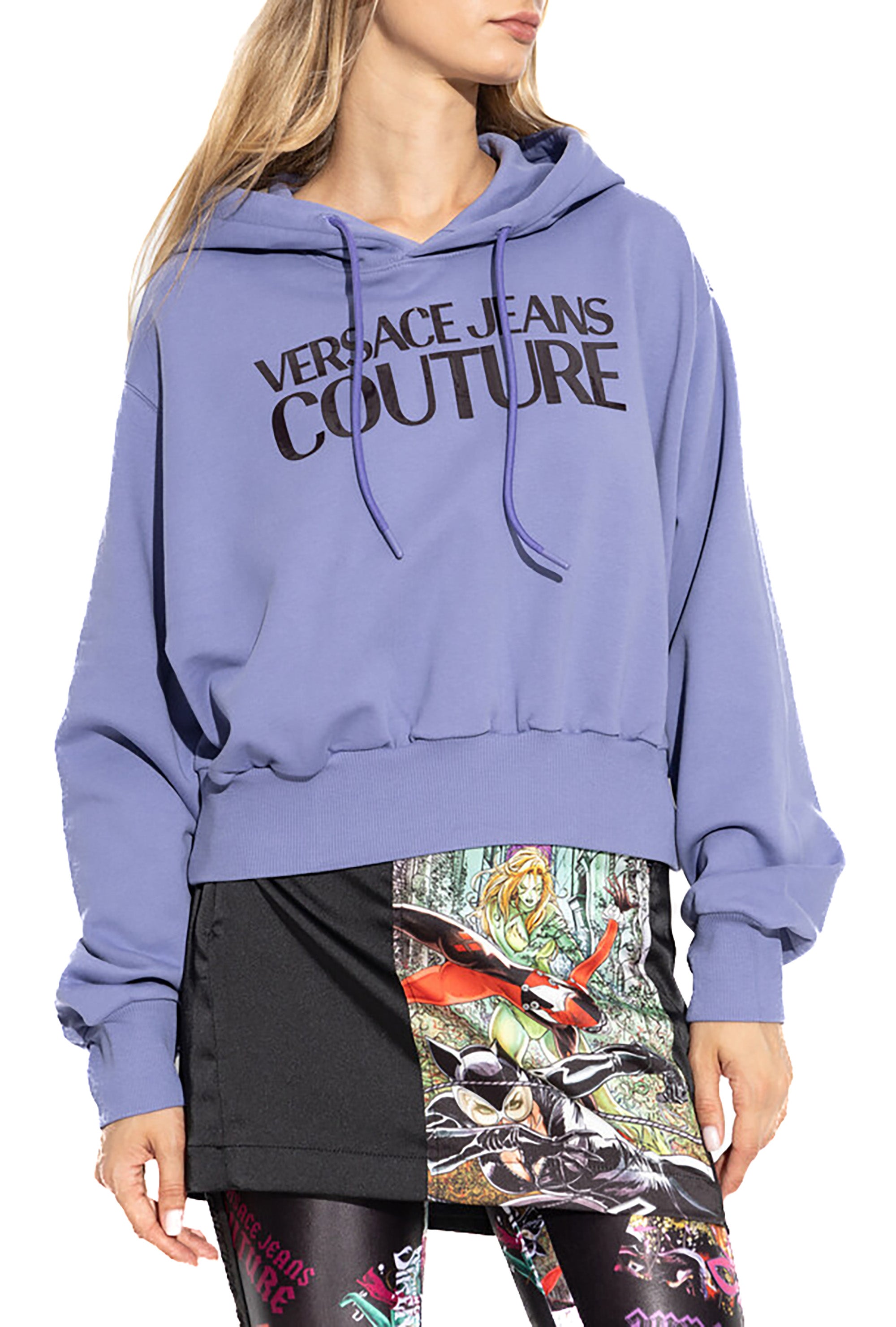 Versace Jeans Couture Twilight Signature Screen Printed Womens Sweatshirt-
