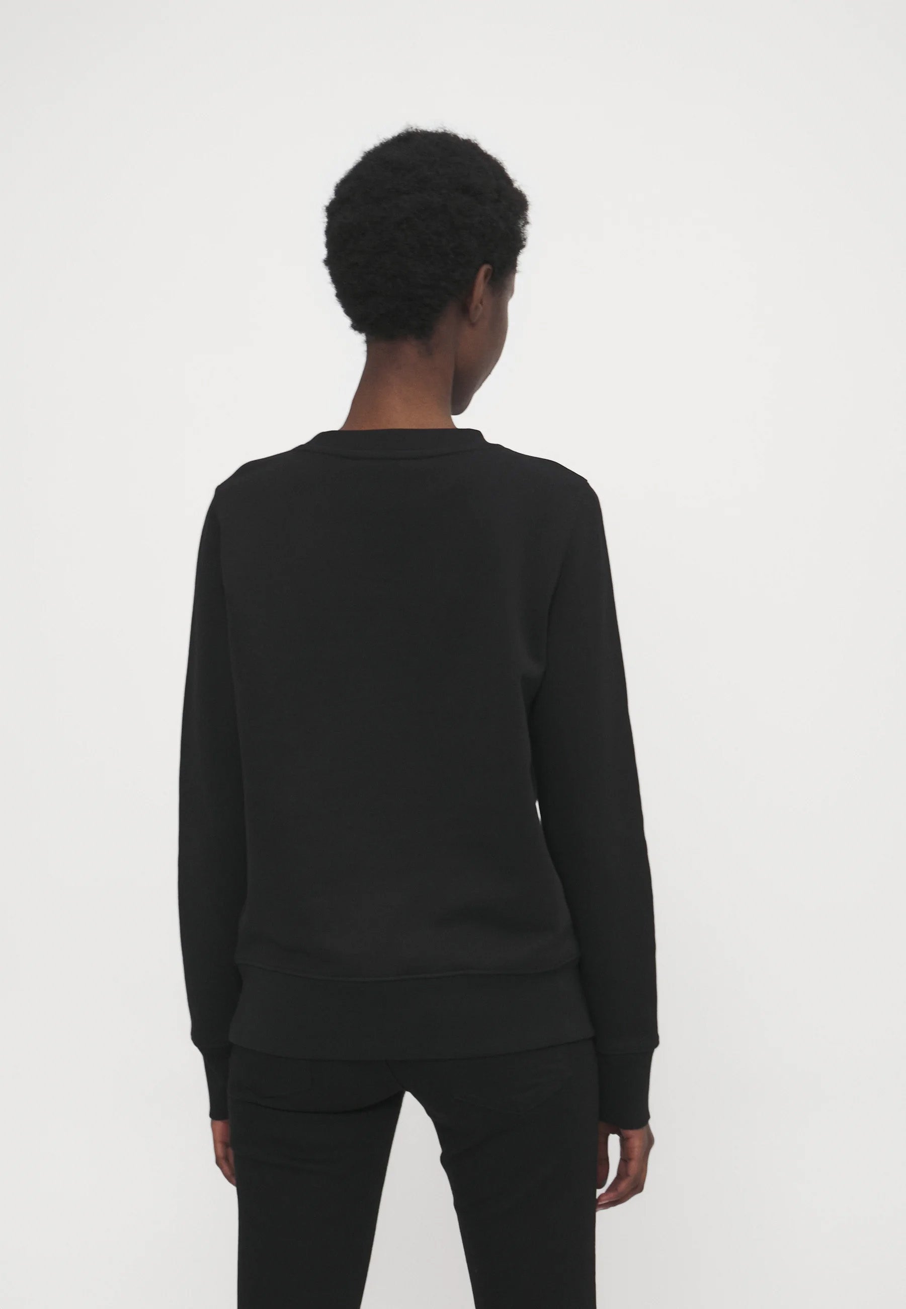 Versace Jeans Couture Black Signature Screen Printed Sweatshirt-
