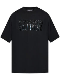 Versace Jeans Couture Black Mens Gothic Graphic Oversized T-Shirt