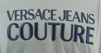 Versace Jeans Couture Ice Grey Mens Cotton Embroidered Logo T-Shirt