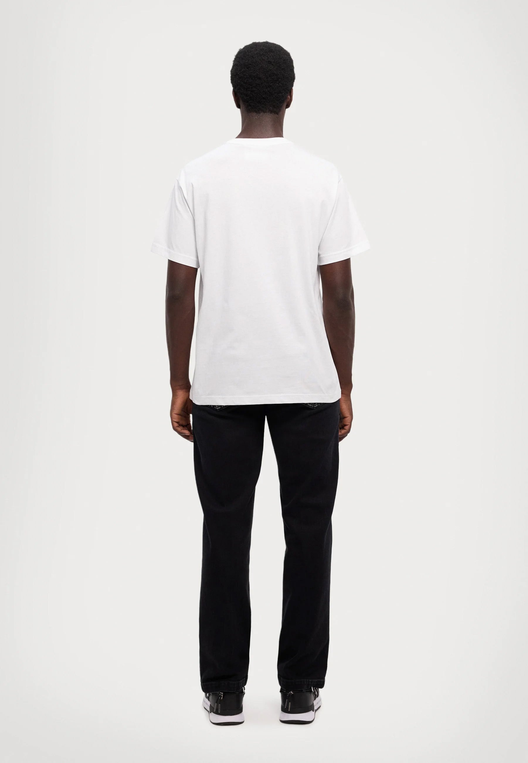 Versace Jeans Couture White Mens Graphic Storm-Print Oversized T-Shirt