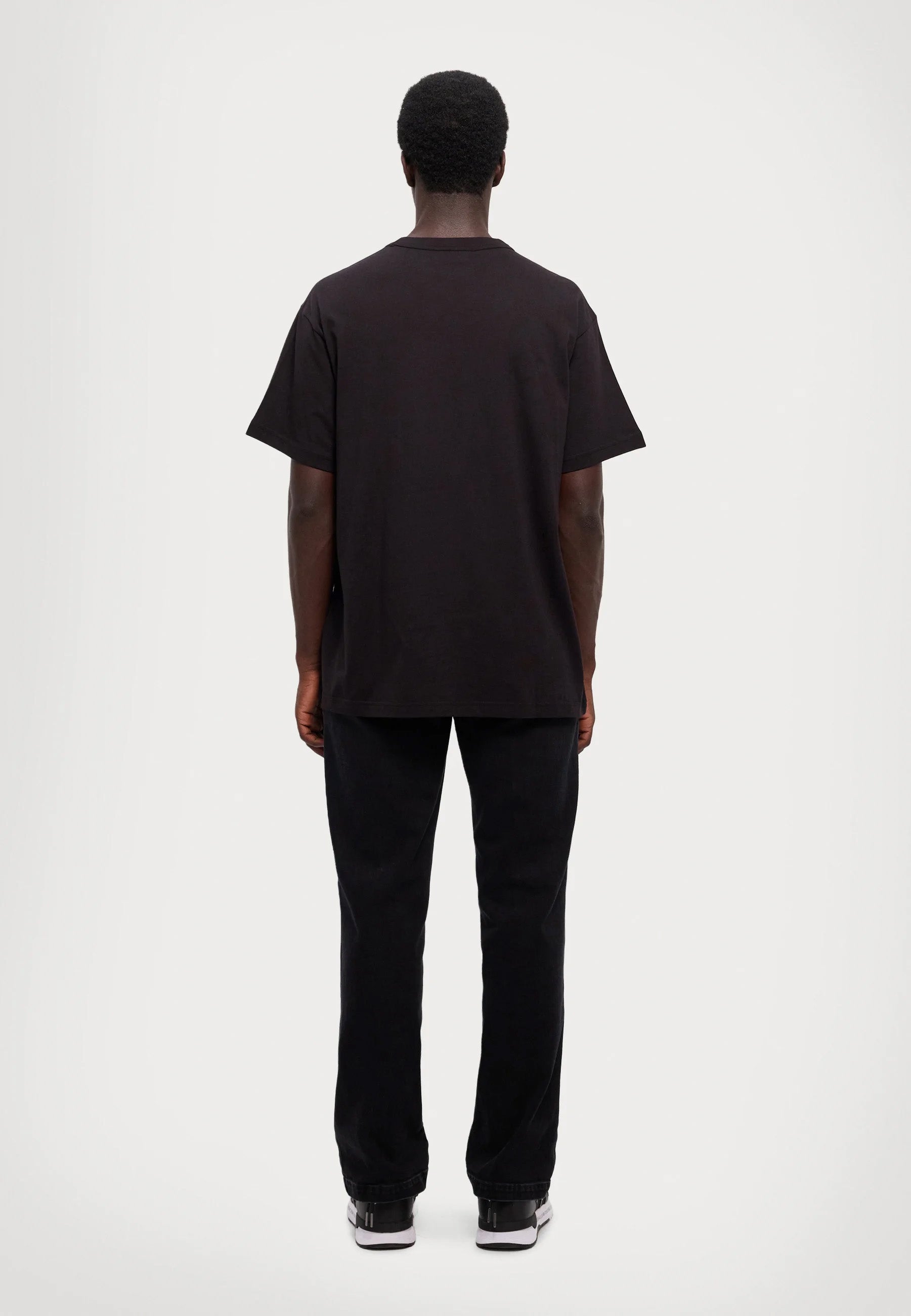 Versace Jeans Couture Black Mens Graphic Storm-Print Oversized T-Shirt