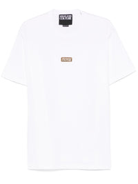 Versace Jeans Couture White Mens Oversized Minimalist Patch Logo T-Shirt