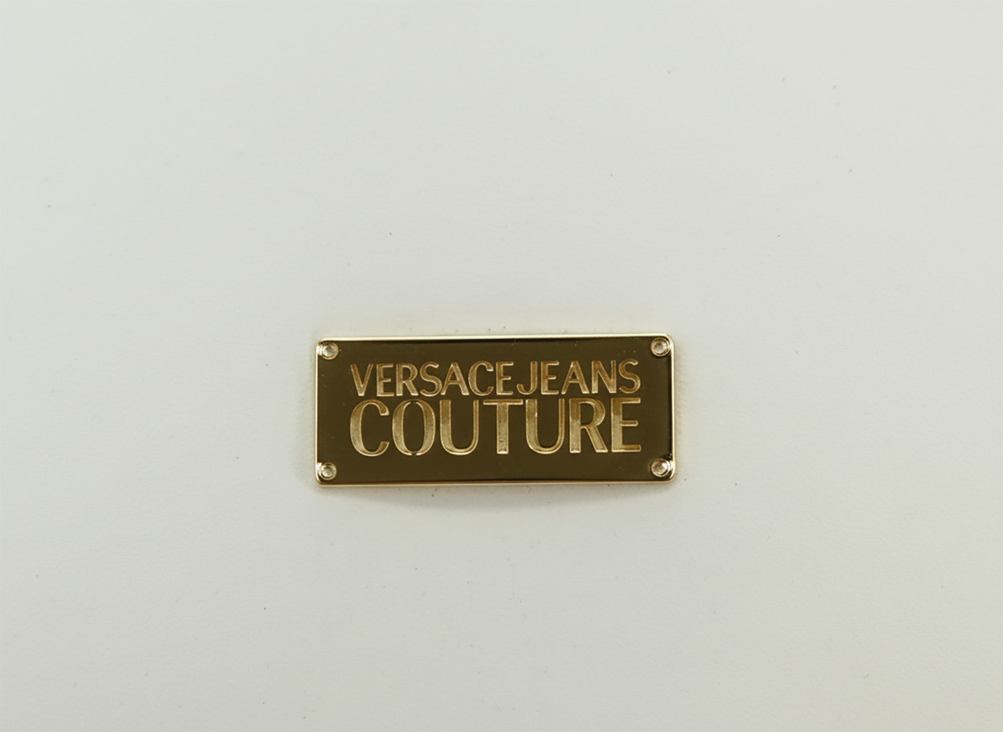 Versace Jeans Couture White Mens Oversized Minimalist Patch Logo T-Shirt