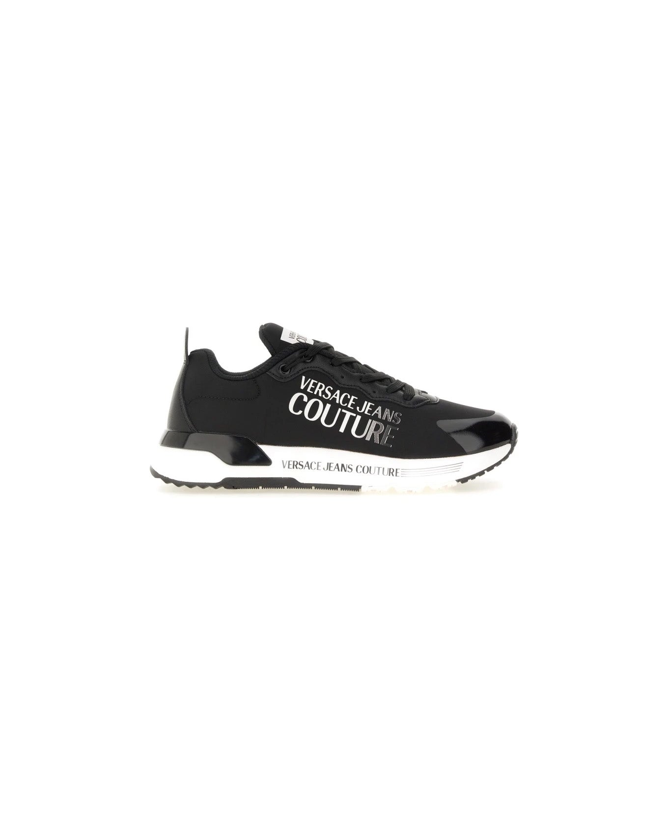 Versace Jeans Couture Black Low-Top Chunky Womens Sneakers