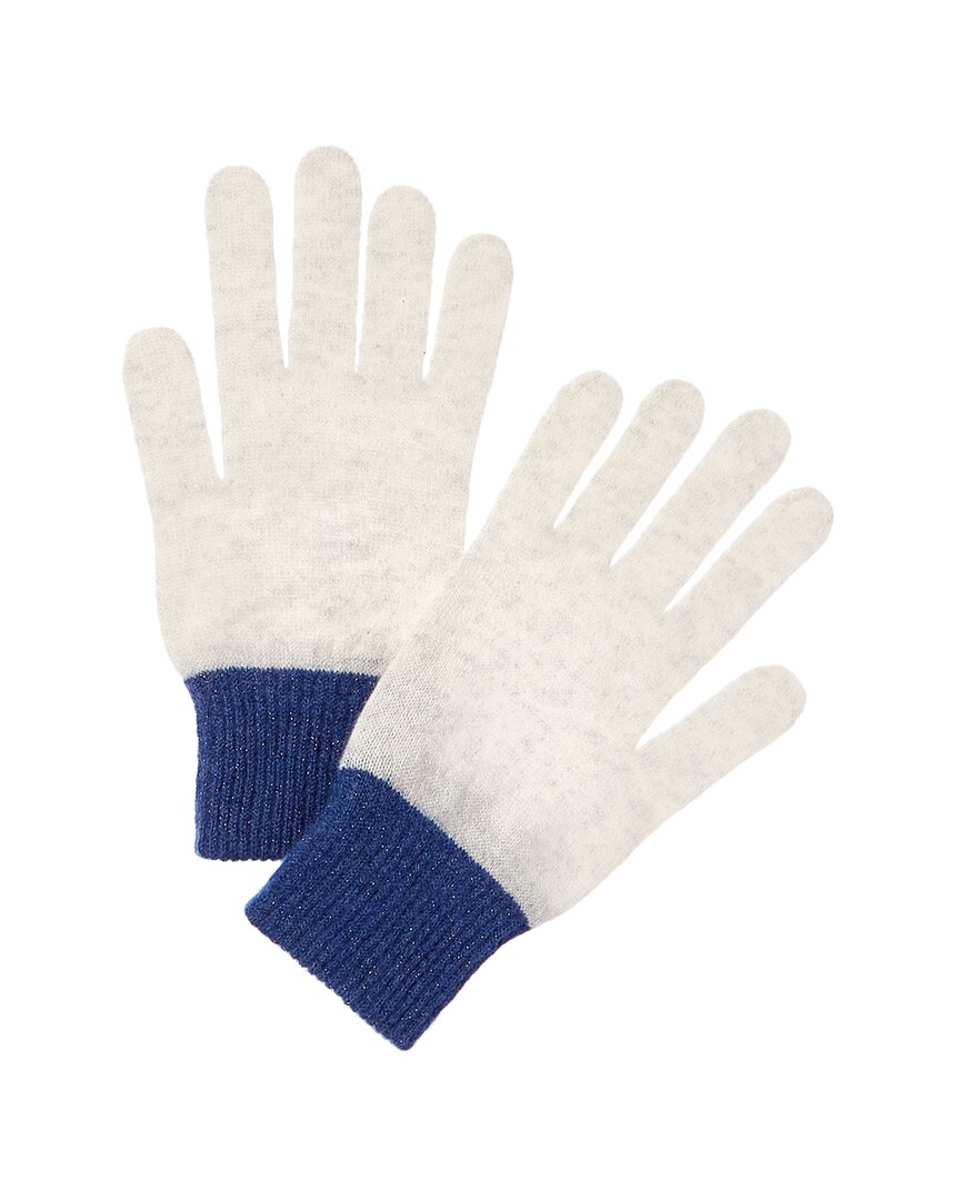 Brodie Cashmere Lurex Cuff Cashmere Gloves Grey Multi One Size