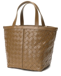 Tiffany & Fred Paris Woven Leather Top Handle Shoulder Bag
