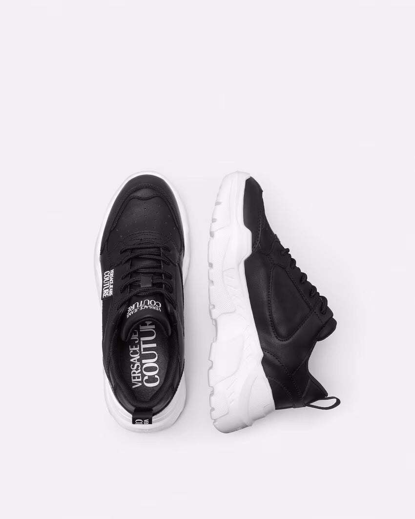 Versace Jeans Couture Monochrome Chunky Sole Womens Sneakers