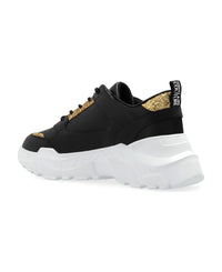 Versace Jeans Couture Chunky Glitter Accent Black Sneakers