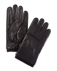 Bruno Magli Bruno Magli Cashmere-Lined Leather Gloves