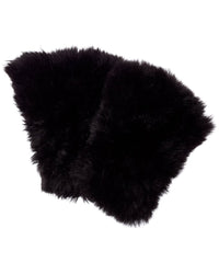 Surell Accessories Faux-Fur Knit Fingerless Mittens