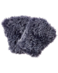 Surell Accessories Faux-Fur Knit Fingerless Mittens
