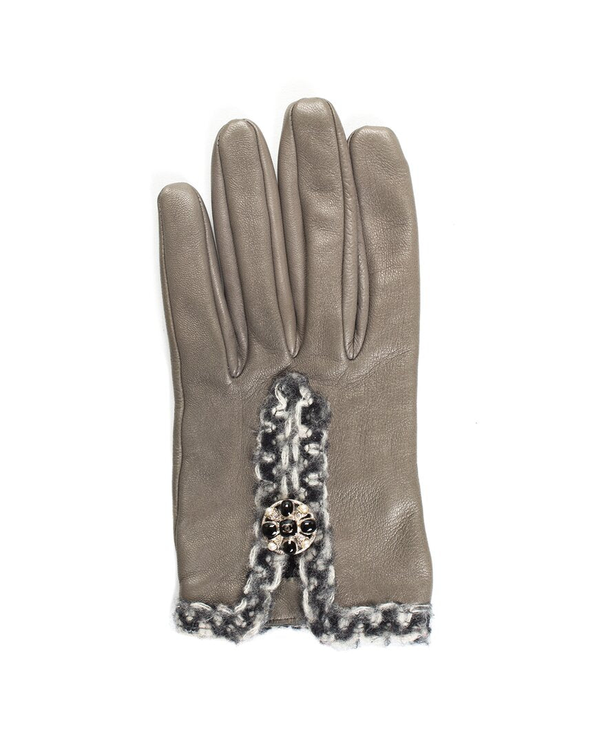 Chanel Grey Leather Gloves – Bluefly
