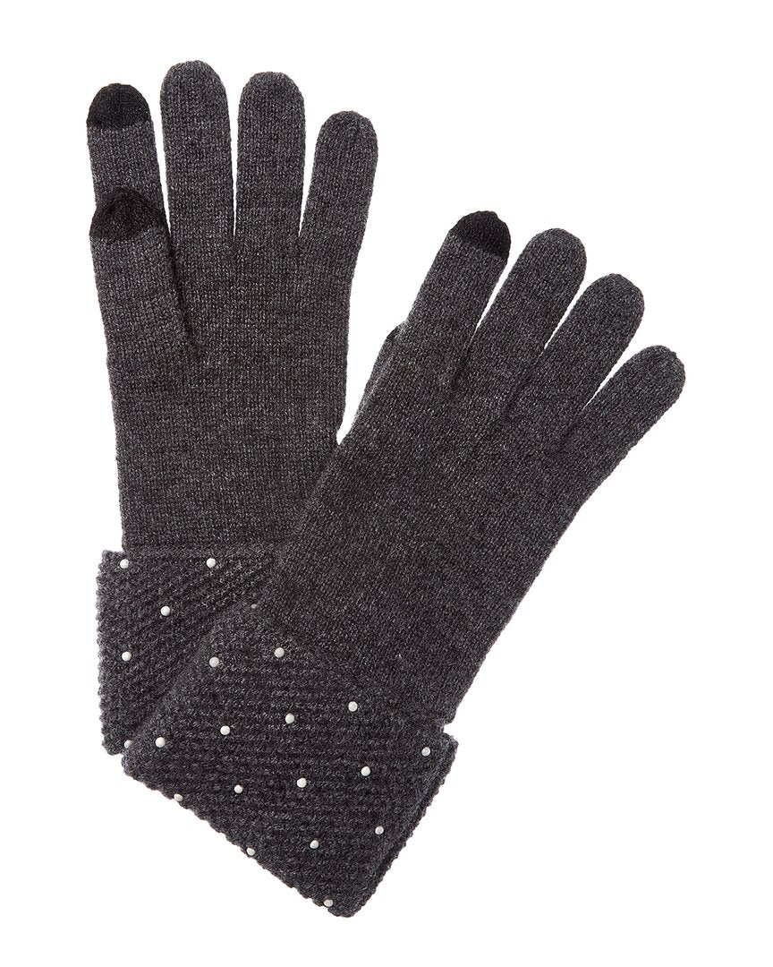 Sofiacashmere Heat Set Cuffs Cashmere Glove
