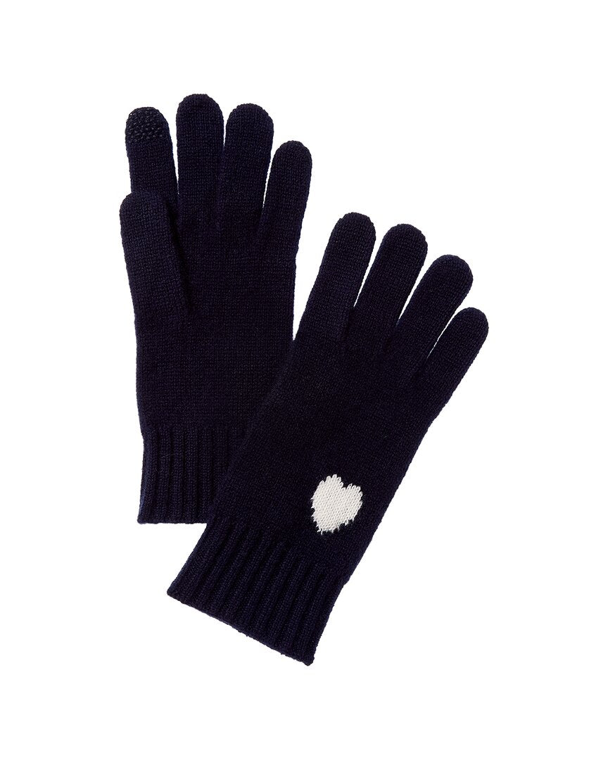 Hannah Rose Hannah Rose Mini Heart Intarsia Cashmere Gloves