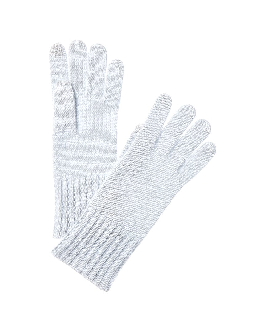 Hannah Rose Lurex Cashmere Gloves