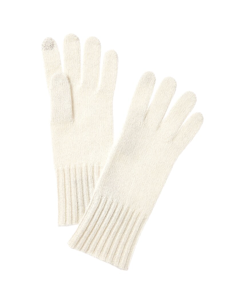 Hannah Rose Lurex Cashmere Gloves