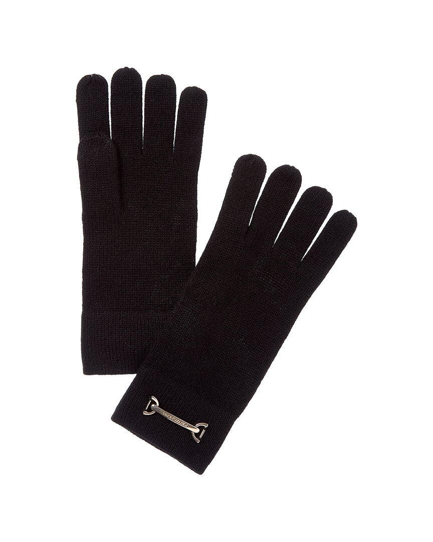 Bruno Magli Horsebit Knit Cashmere Gloves