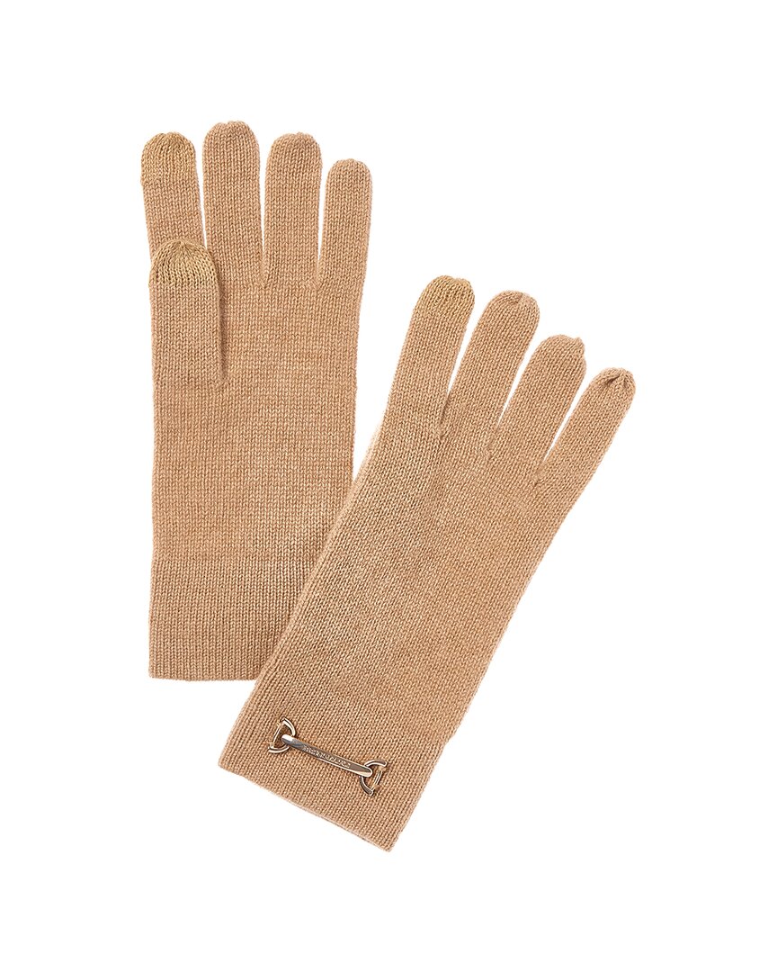 Bruno Magli Horsebit Knit Cashmere Gloves