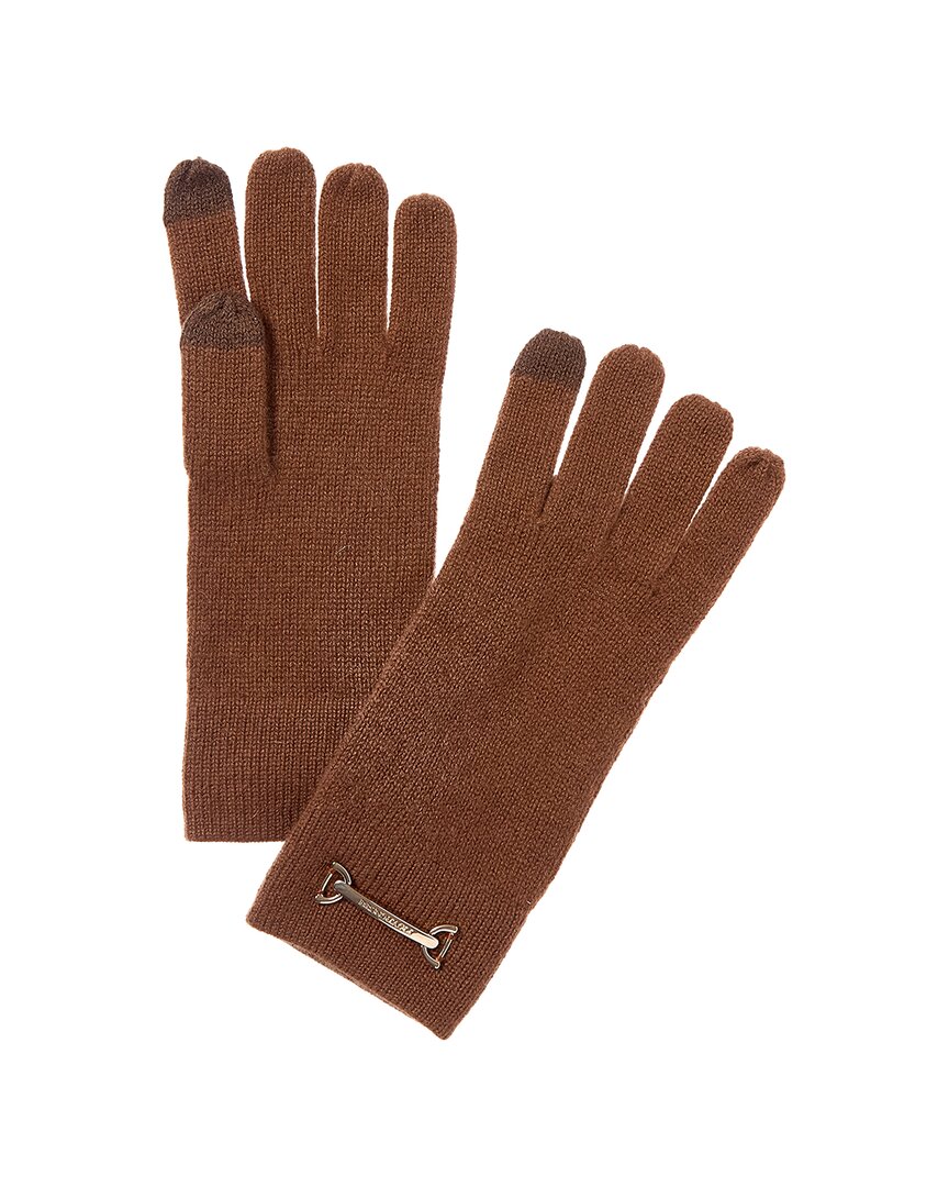 Bruno Magli Horsebit Knit Cashmere Gloves