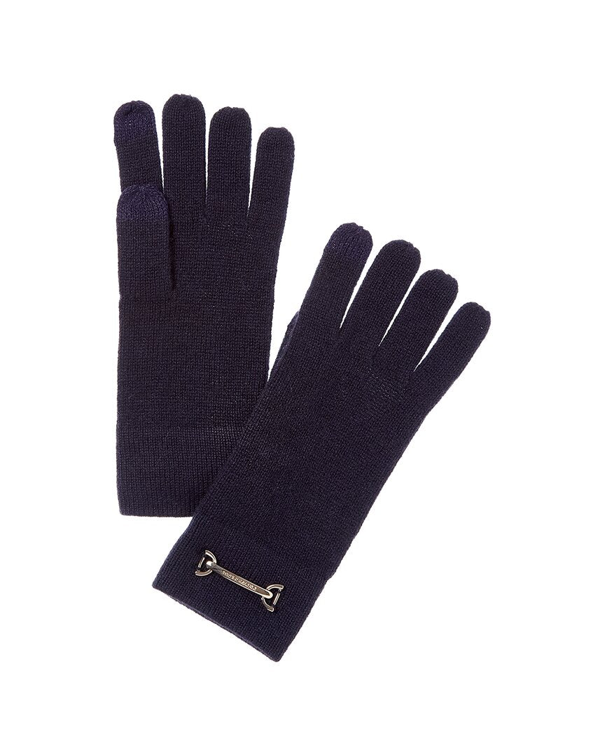 Bruno Magli Horsebit Knit Cashmere Gloves