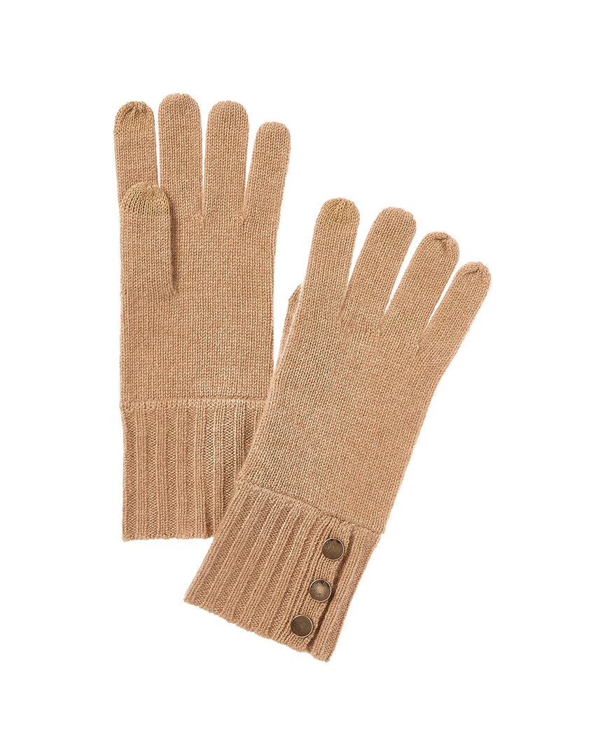 Bruno Magli Bruno Magli Button Cuff Cashmere Gloves
