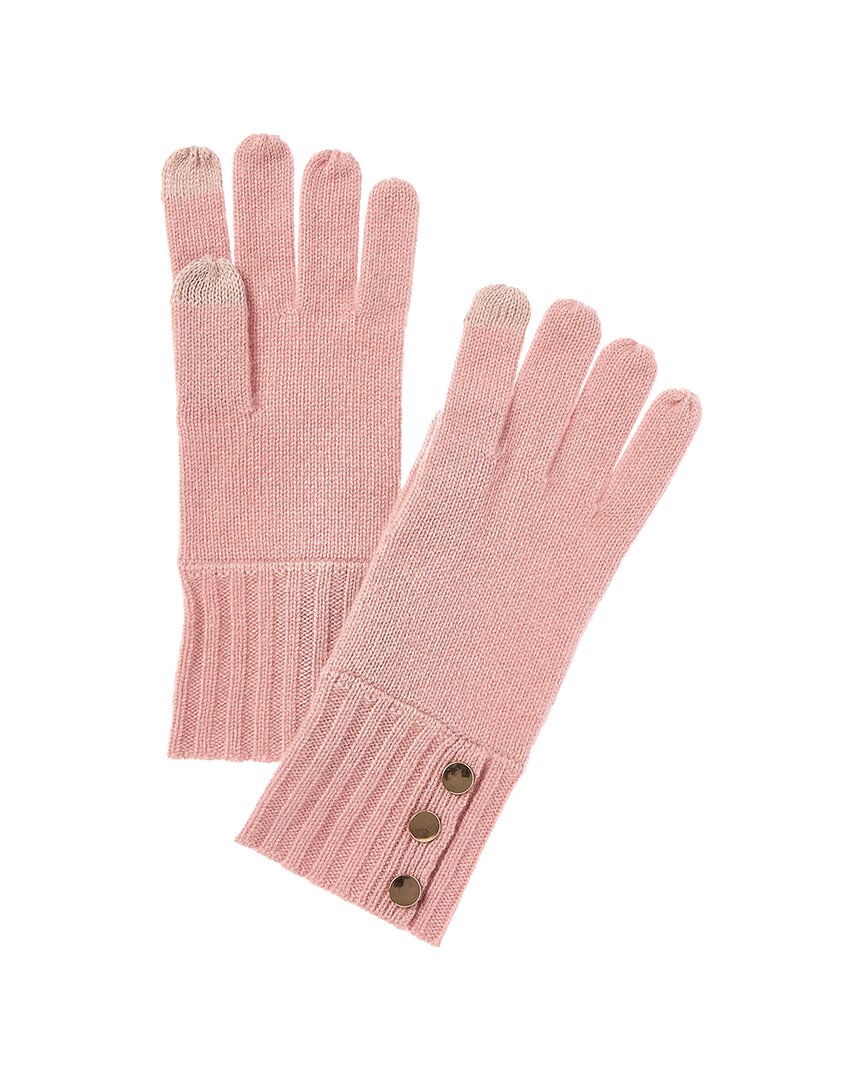 Bruno Magli Button Cuff Cashmere Gloves