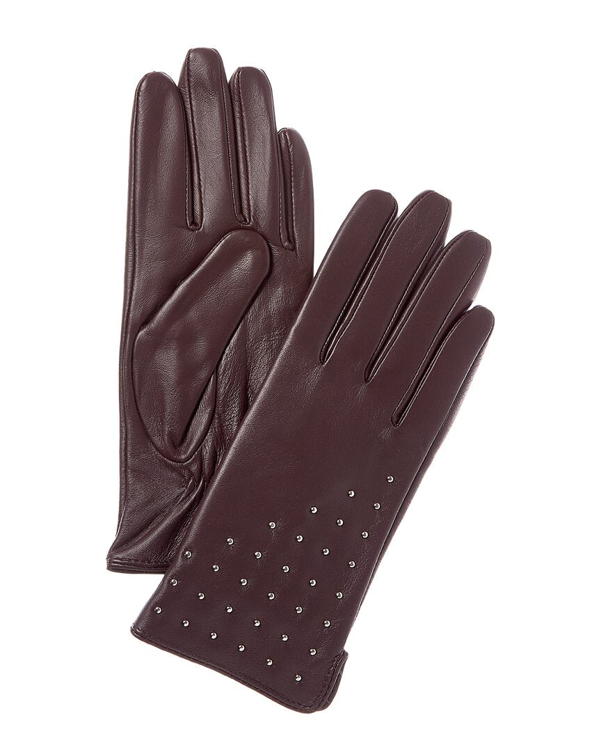Bruno Magli Cashmere-Lined Leather Gloves