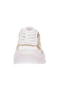 Versace Jeans Couture Women's White & Gold Chunky Sneakers
