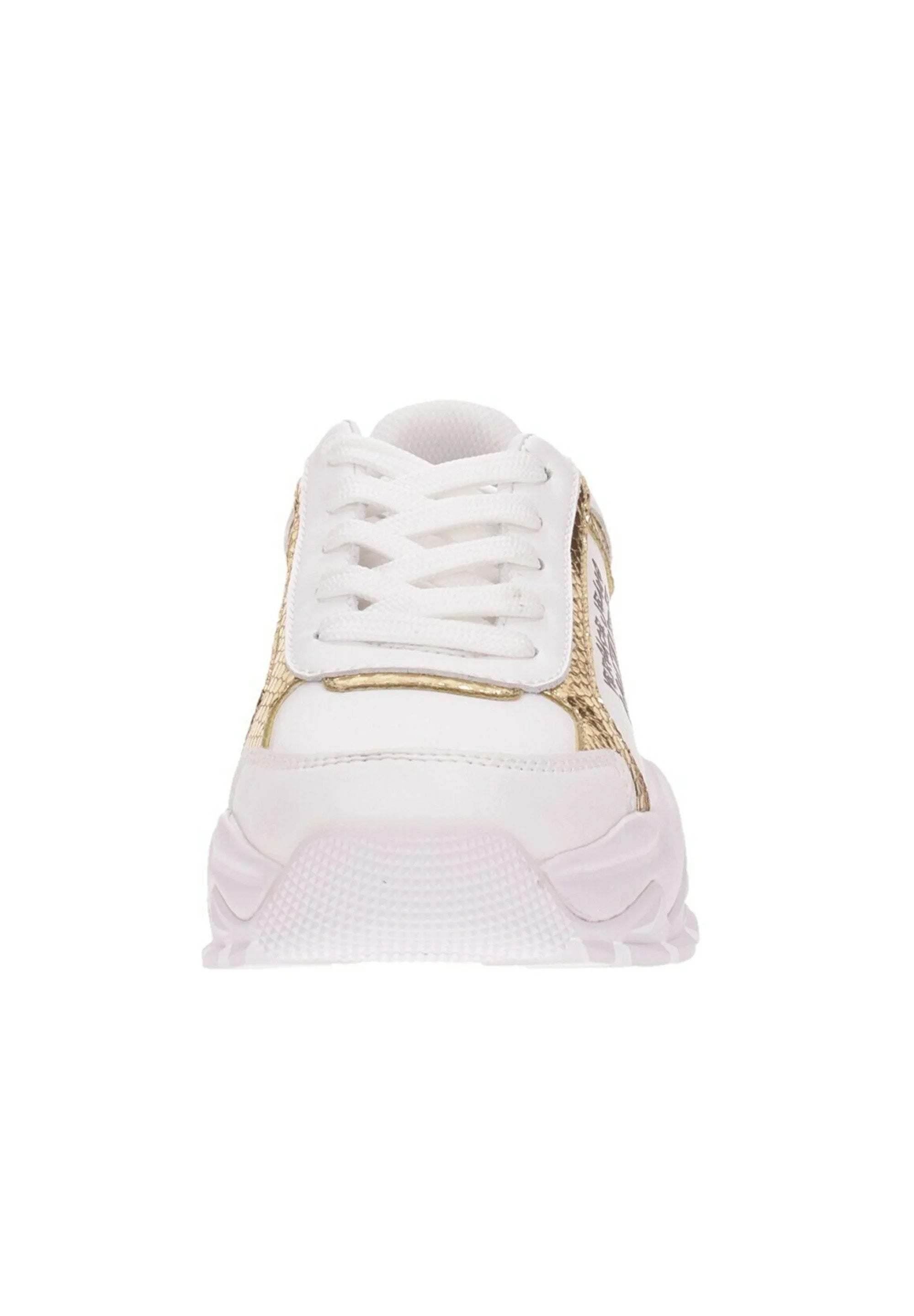 Versace Jeans Couture Women's White & Gold Chunky Sneakers