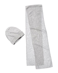 Amicale Cashmere Brushed Cashmere Hat & Scarf Set