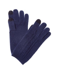 Phenix Placed Cable Touch Tech Cashmere Gloves