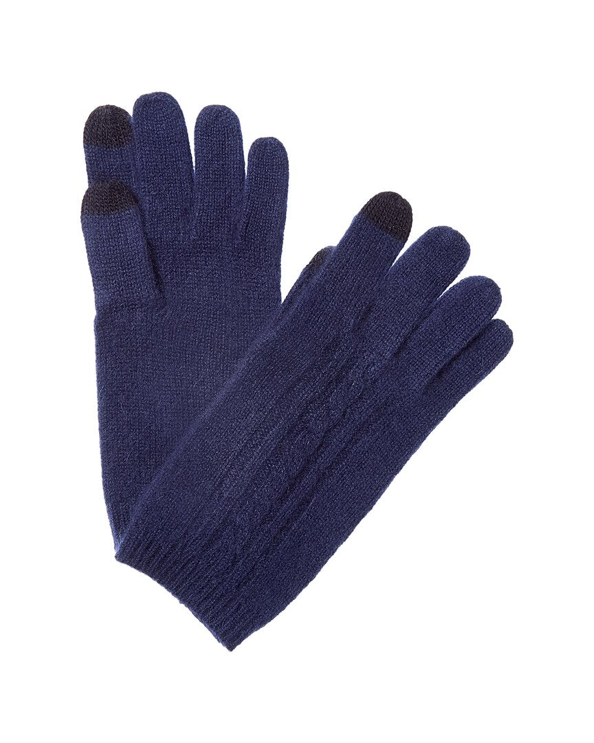 Phenix Placed Cable Touch Tech Cashmere Gloves