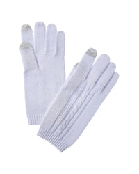Phenix Placed Cable Touch Tech Cashmere Gloves