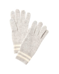 Phenix Double Stripe Cuff Touch Tech Cashmere Gloves