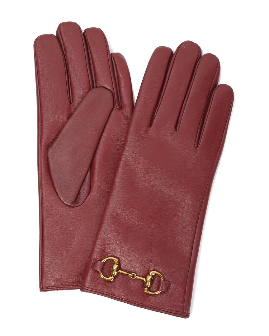 Tiffany & Fred Paris Cashmere-Lined Leather Gloves