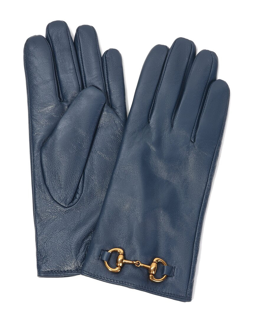 Tiffany & Fred Paris Cashmere-Lined Leather Gloves