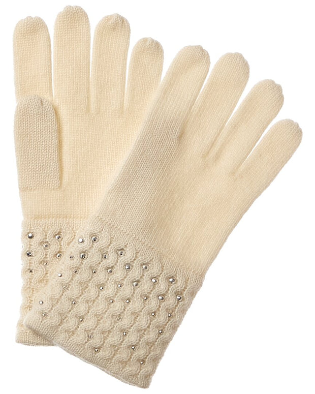 Forte Cashmere Basic Texture Crystal Cashmere Gloves