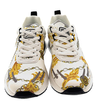 Versace Jeans Couture White/Gold Signature Mens Fashion Lace-Up Sneakers