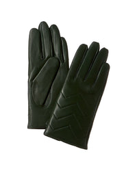 Phenix Quilted V Cashmere-Lined Leather Gloves